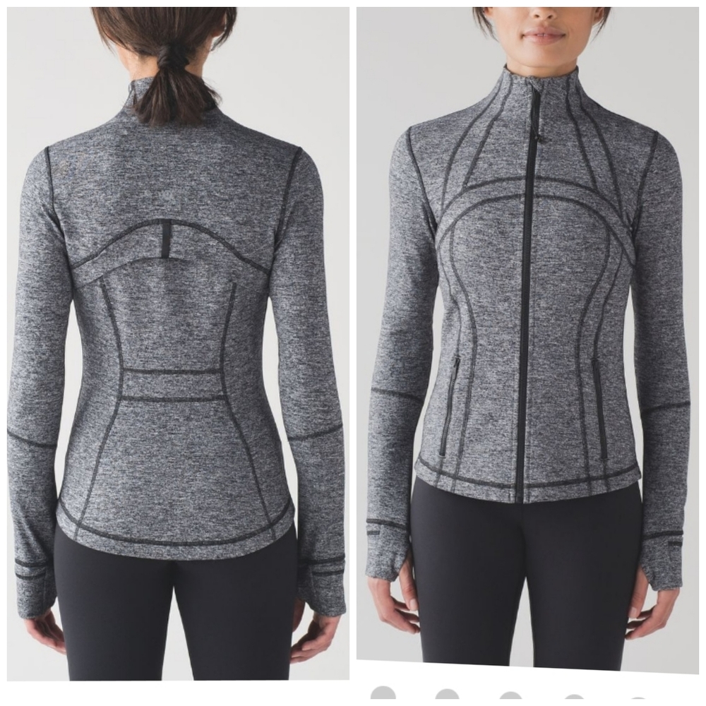 Lululemon Heathered Black Define Jacket Size 6 Heathered gray